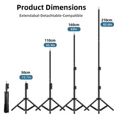 Heavy Duty Metal Light Stand 160cm Tripod for Studio Softbox Video Flash