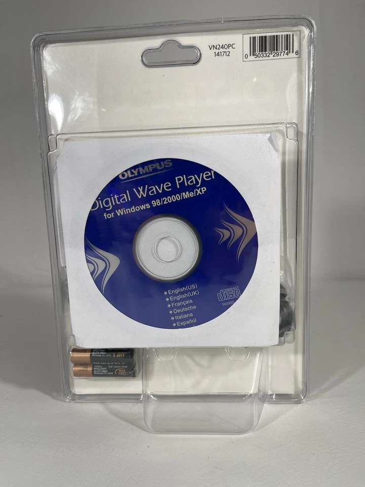 Olympus VN-240 PC Digital PC Link Voice Recorder 4 Hours On LP NEW Sealed - Image 2 of 4