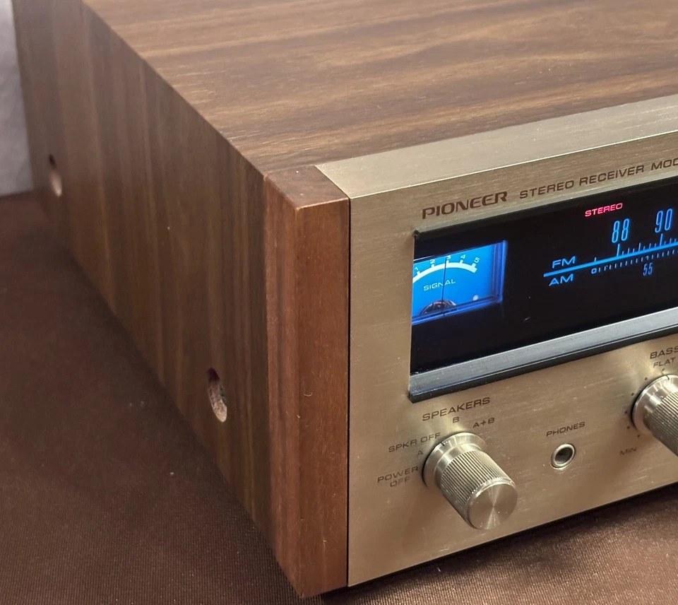 Receptor estéreo AM/FM Pioneer SX-424 12W principios de la década de 1970 de colección Japón HiFi • Probado Foto 4 de 4