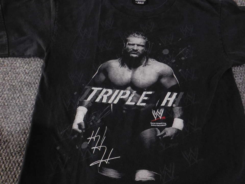 Camiseta Triple H de la WWE Vintage para Hombres Talla Pequeña Lucha Mundial Entretenimiento 20 Foto 4 de 4