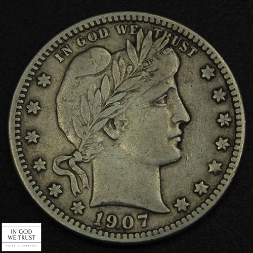 1907-O Barber Quarter — photo from the most recent tracked eBay sale