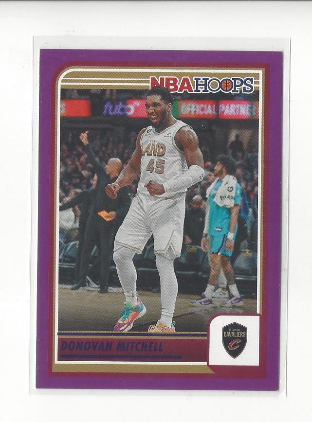 2023-24 Hoops Purple #149 Donovan Mitchell Cavaliers