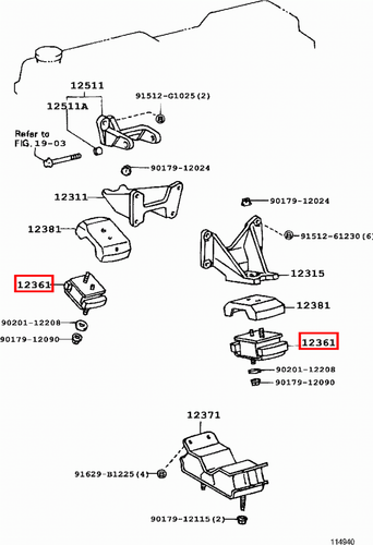 Genuine Toyota LandCruiser 80 Series HZJ 1HZ 4.2 Diesel Front Engine Mount x2 - Picture 10 of 12