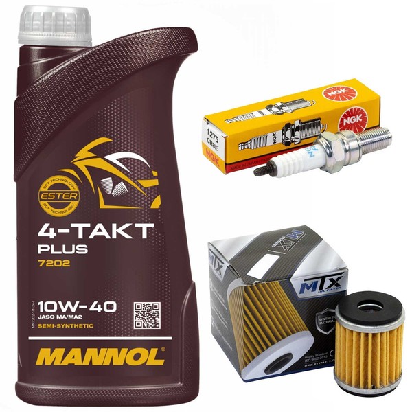 Inspektion ÖL Set 1L ÖLfilter ZüNdkerze FüR Yamaha YZF-R 125 RE06 YZF 2008-2013-image