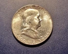 Choice BU 1949-S Franklin Half Dollar (lightly toned)