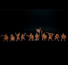 1/64 1/72 1/87 Viking Age Female Vikings 10pcs Person 3d Printed Soldier Model