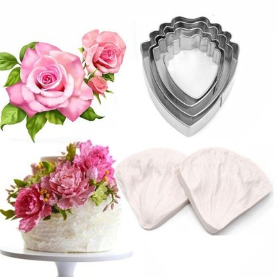 Silicone Fondant Mold Veining Petal Sugar Flower Making Tool Cake Decorating Kit