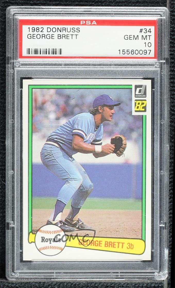 1982 Donruss George Brett #34 PSA 10 GEM MT HOF n8a