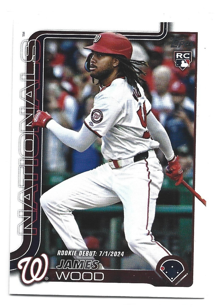 James Wood 2025 Topps Update #US218 Rookie Debut - Nationals