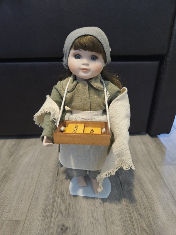 House of Lloyd- the little match girl Collectible Porcelain doll. Only displayed