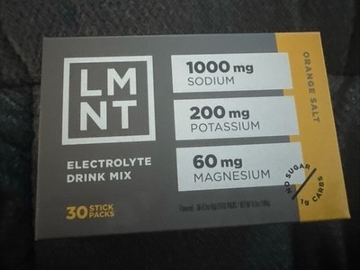 LMNT Electrolyte Drink Mix - Orange Salt - 30 Stick Packs - Exp 08/2026