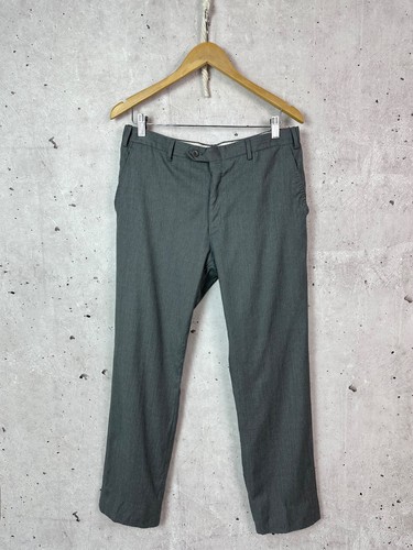 Brioni, Pantalone abito dritto uomo vintage Brioni lana grigio made in Italy