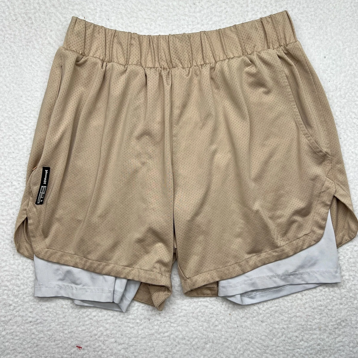 Tan compression hotsell shorts