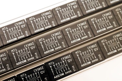 MT4-C93802 AXICOM 12V 1,25A Print Relais 4 Polig Relay #712431