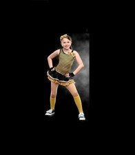 Adult Large YELLOW Happy Dance Jazz Tap Dance Costume