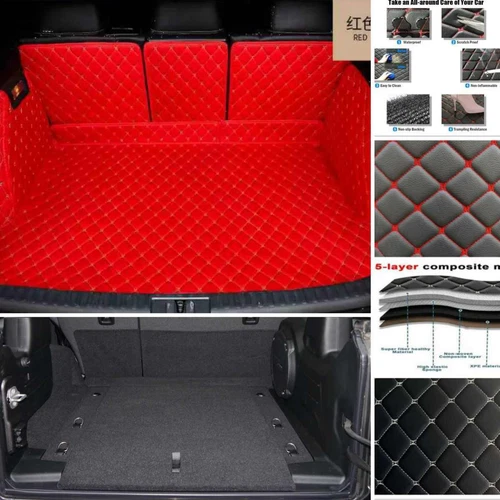 For Fit Jeep Car Trunk Mat Full Surround Rear Carpets Custom Waterproof Auto - Foto 9 di 30