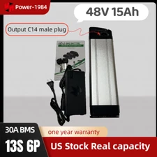 48V 15Ah 1000W Ebike Battery Pack li-ion Lithium e-bike Electric Bicycle 30A BMS