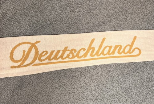 Adidas Deutschland Germany Football Team Scarf Rare Ivory And Black Unisex - Picture 5 of 9