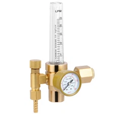 CO2 FlowMeter Copper Welding Regulator Gas Valve MIG Welding Accessory CGA320 US