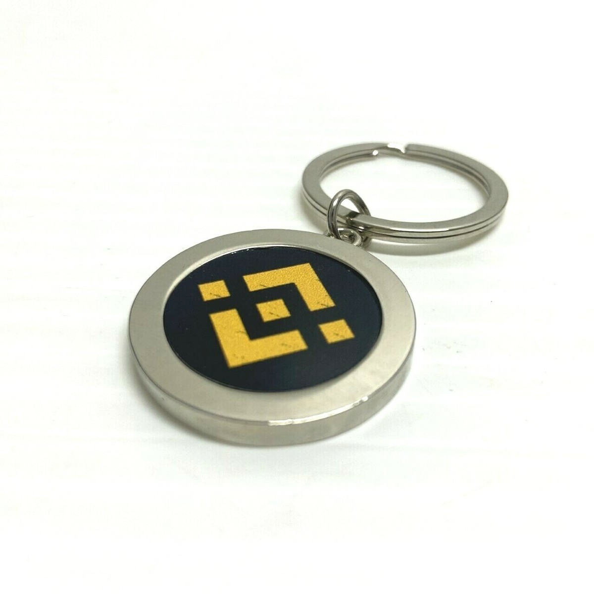 Binance Coin Polished Metal Keyring, Crypto Gift Token BNB Logo Key Chain  Gift | eBay