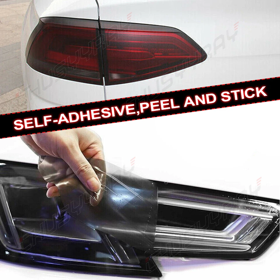 30 x 200cm Matte Black Car Taillight Vinyl Protection Film For Volvo C30 - Image 2 of 4