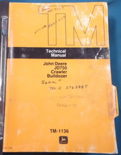 John Deere Jd-750 Crawler Tractor Dozer Technical Service  Repair Manual Book