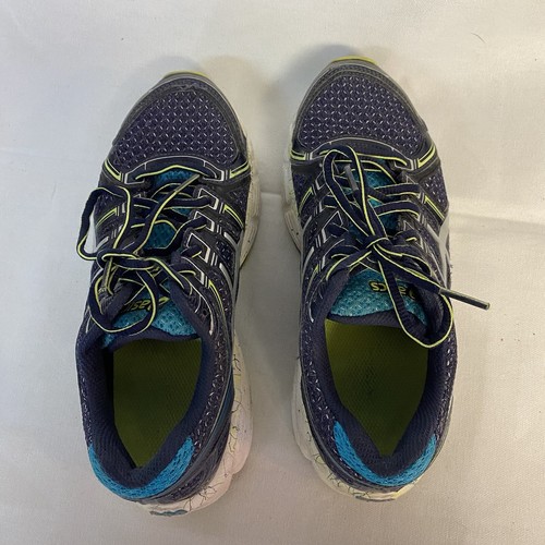 Asics Gel Kayano 19 Athletic Black Blue Duomax Women Sz 5.5 - Picture 4 of 8