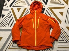 Norrona Lofoten Goretex Primaloft Ski Jacket Womens Size S Orange Magma Rrp £450