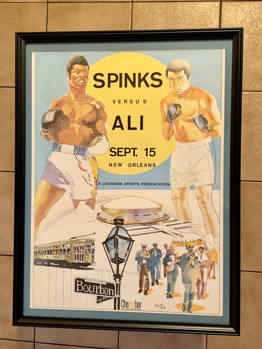 Rare 1978 Leon Spinks Vs. Muhammad Ali Original Onsite Vintage