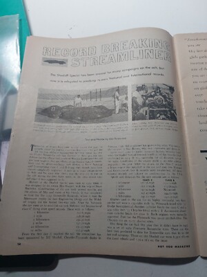 Hot Rod Magazine Vintage Octobre 1960 Dragster, Hot Rod,motocycles ,122 Pages