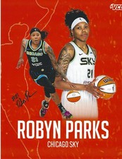 ROBYN PARKS Signed 8.5 x 11 Photo WNBA Basketball CHICAGO SKY Free Shipping VCU
