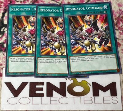 3x (M/NM) - Resonator Command - ETCO-EN062 - Common - 1st Edition YuGiOh