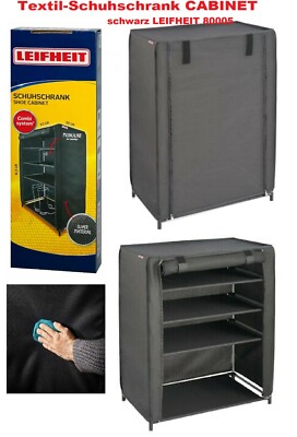 Leifheit Schuhschrank Combisystem 81,5 x 60 x 35 cmSchuhschrank CABINET schwarz 