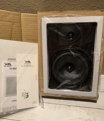 2x Pairs (4 speakers total) Cyber Acoustics CA-3492 Home Audio In Wall Speakers
