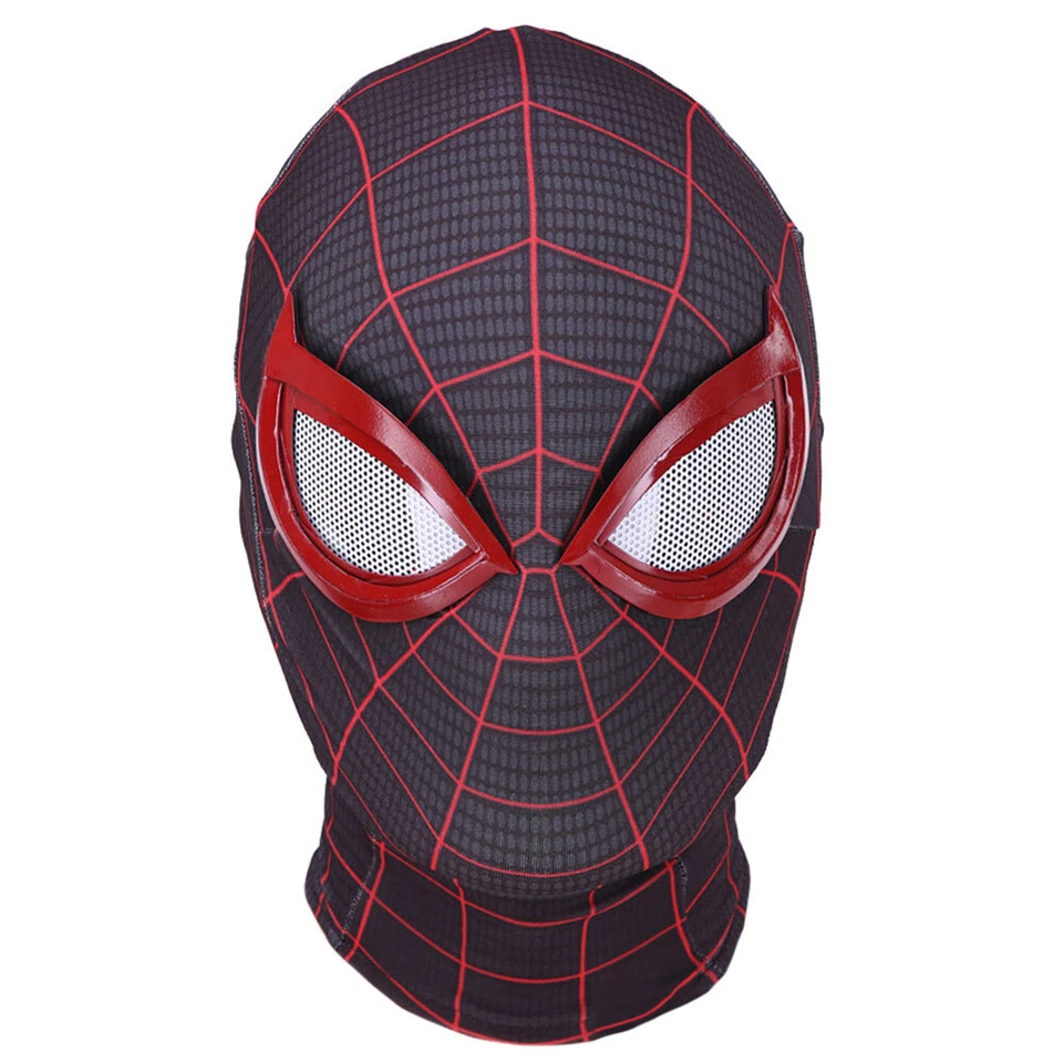 PS5 Miles Morales Spider-Man Mask Cosplay Costume Spiderman Halloween Adult/Kids - Image 3 of 3