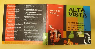 Musica de Pelicula Vol I - Alta Vista Films - rare 2000 CD - 21 tracks - vg   