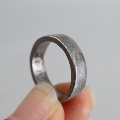 Iron meteorite Ring ,Gift, meteor, Minor flaws Meteorite ring SIZE(US 5) J634