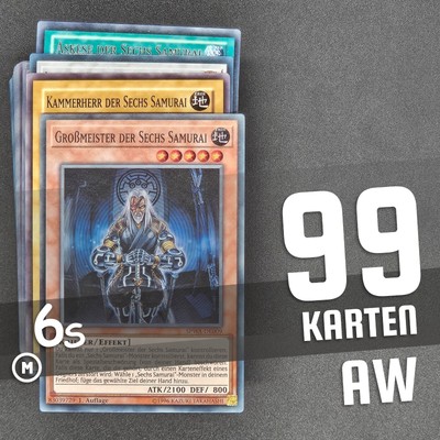 Yugioh! - Sechs Samurai Deck - 99 Karten - Spielbereit - ORIGINAL & Deutsch!