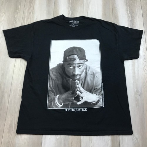 Poetic Justice Shirt Mens XL Black Gray 