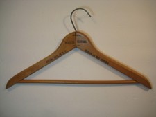 Bernell Clothes Vtg Wooden Advertising Hanger - 5th Ave. New York City
