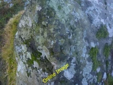 Photo 6x4 Carving of 'Rabbie Burns' in rock near Solam Ruin, Islay Ardbeg c2014