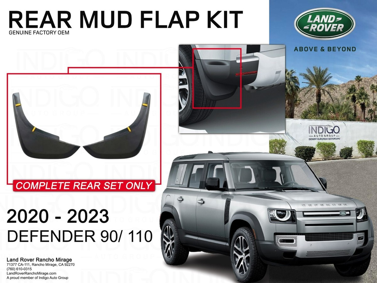 GENUINE LAND ROVER DEFENDER 2020-2023 REAR MUD FLAP SET VPLEP0390
