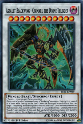 Assault Blackwing - Onimaru the Divine Thunder - TDIL-EN049