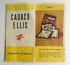 Vintage 1945 Cadaco Ellis Game Catalog Brochure Pamphlet