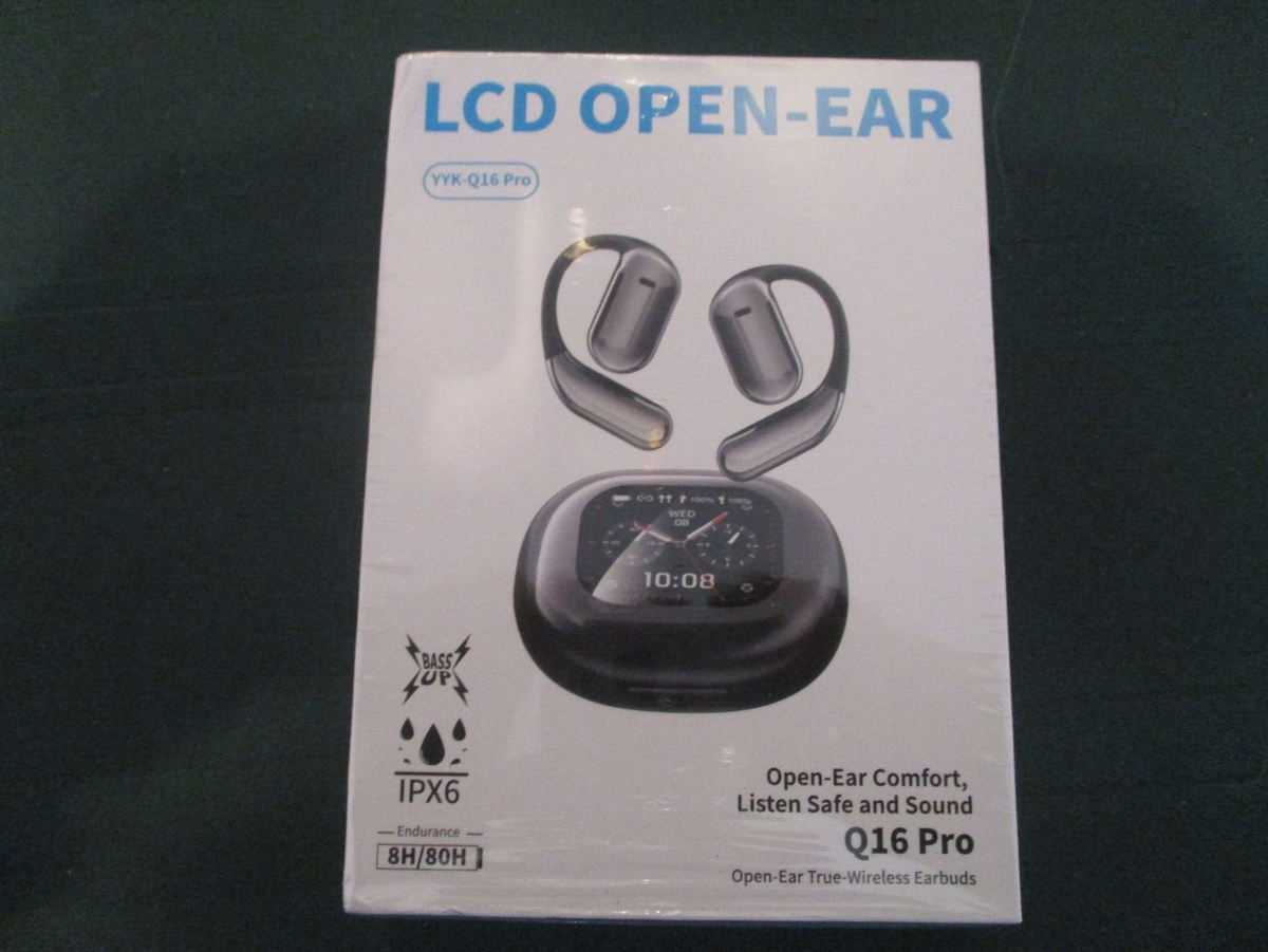 LCD OPEN-EAR BLUETOOTH LIGHTWEIGHT YKK-Q16 PRO EARBUDS NEW | eBay