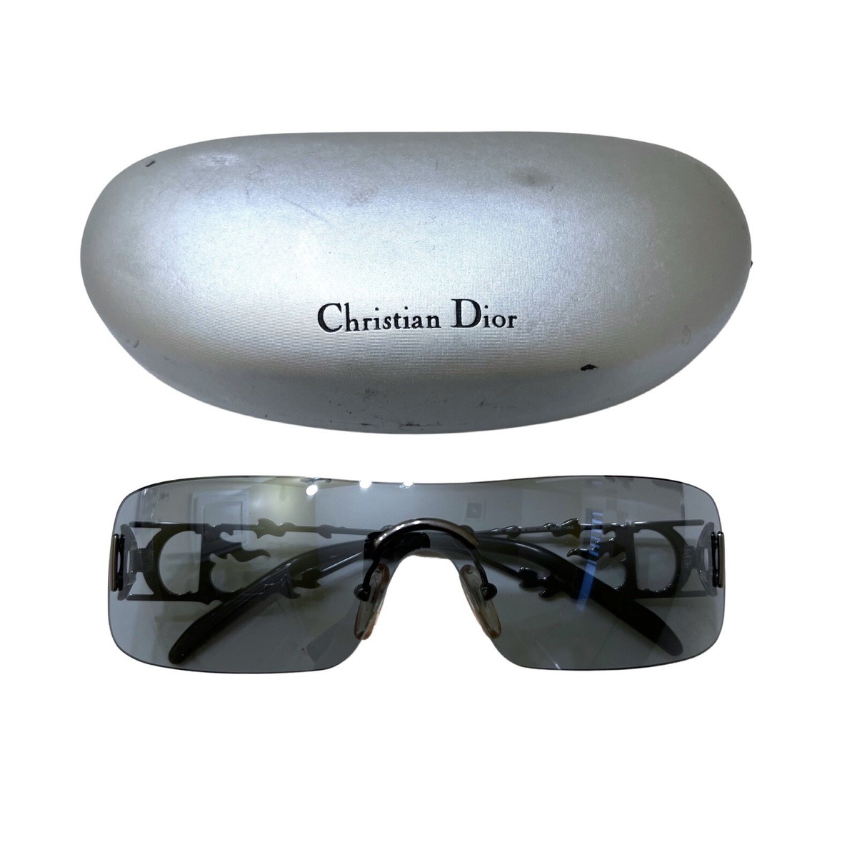 【クリスチャンディオール】ジョンガリアーノ サングラス　リムレス　y2k Dior by Galliano Fire Sunglasses Rimless Crystals