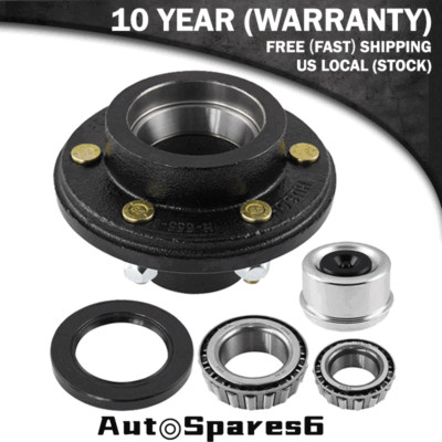 1 - Fits Dexter ALKO 6 Lug Hub with Bearings 5200#, 6000# Axel 6x5.5 Idler Axle