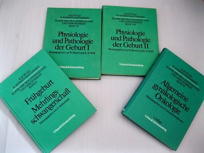 4 Bände Wulf/H.Schmidt-Matthiesen: Klinik der Frauenheilkunde und Geburtshilfe 