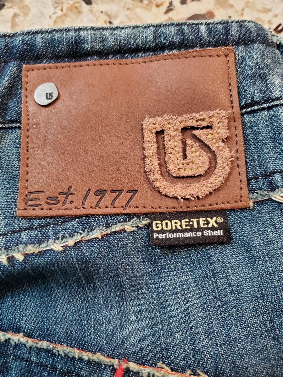 Burton Gore-Tex Jeans Women's Large Ski Pants Snowboard Snow Burton Gore-Tex Jeans Women's Large Ski Pants Snowboard Snow