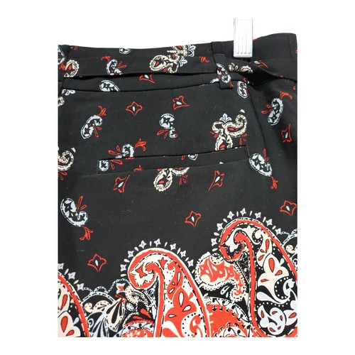 Ann Taylor LOFT Womens Petite Size 4 Sunset Paisley Tie Waist Shorts Boho - Picture 8 of 12